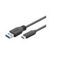 Microconnect 0.5m USB 3.1 câble USB 0,5 m USB 3.2 Gen 1 (3.1 Gen 1) USB C USB A Noir