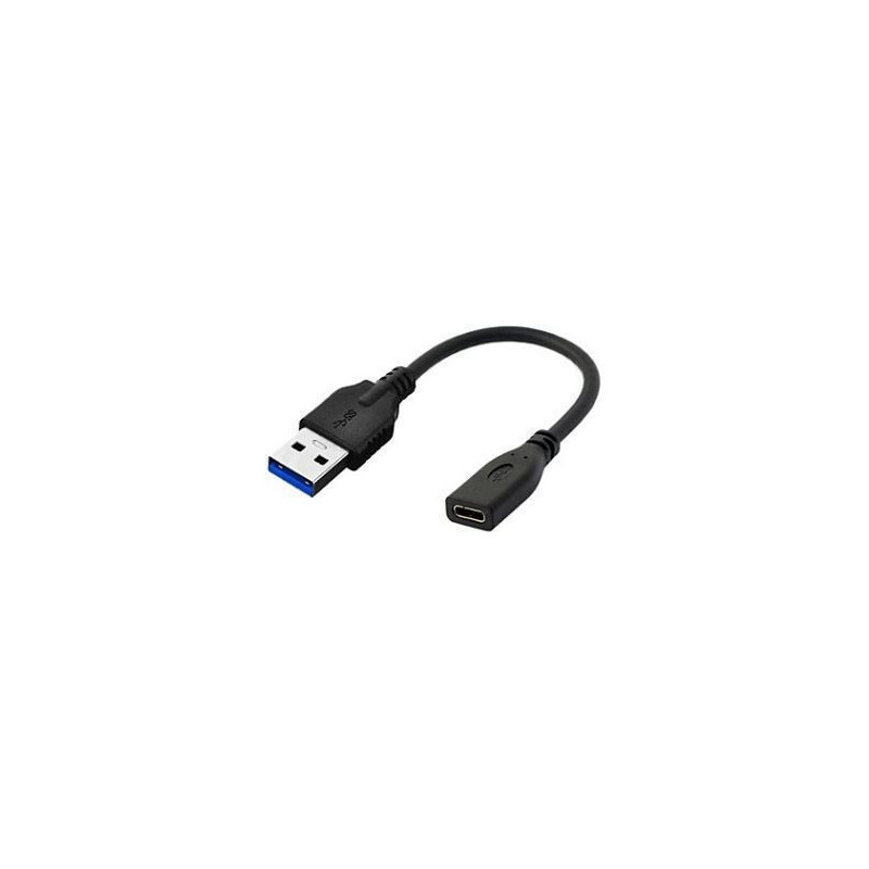 Microconnect USB3.0ACF02 câble USB 0,2 m USB 3.2 Gen 1 (3.1 Gen 1) USB A USB C Noir