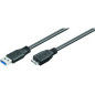 Microconnect USB3.0AB2MICRO câble USB 2 m USB 3.2 Gen 1 (3.1 Gen 1) USB A Micro-USB B Noir