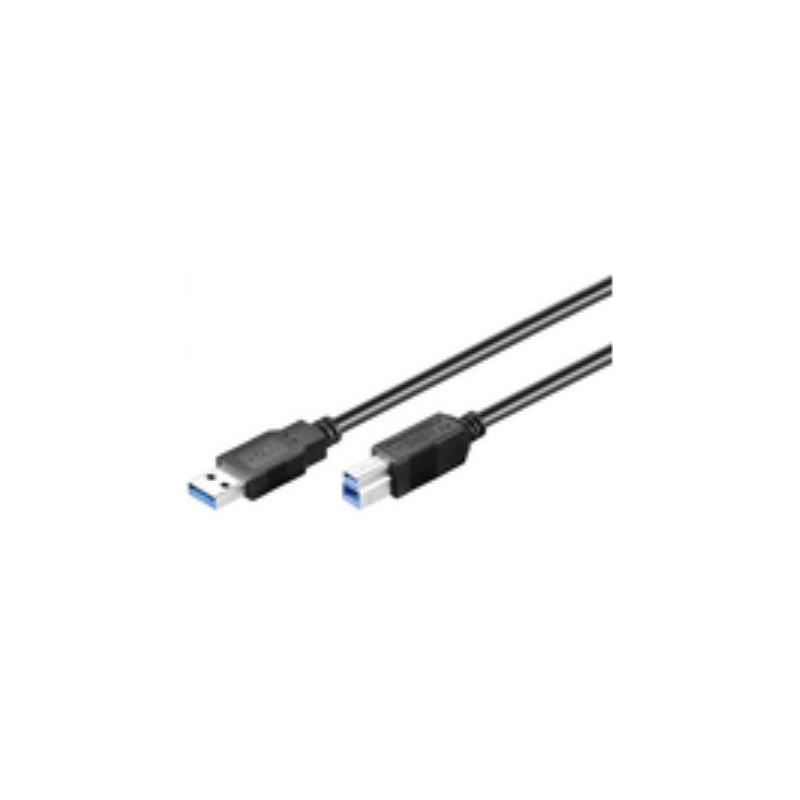 Microconnect USB3.0AB1B câble USB 1 m USB 3.2 Gen 1 (3.1 Gen 1) USB A USB B Noir