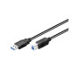 Microconnect USB3.0AB05B câble USB 0,5 m USB 3.2 Gen 1 (3.1 Gen 1) USB A USB B Noir