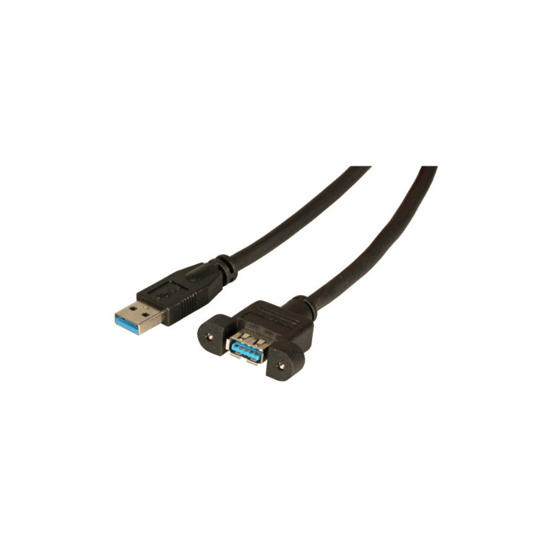 Microconnect USB3.0AAF1PANEL câble USB 1 m USB 3.2 Gen 1 (3.1 Gen 1) USB A Noir