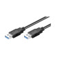 Microconnect USB3.0, M/M, 3m câble USB USB 3.2 Gen 1 (3.1 Gen 1) USB A Noir