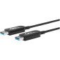 Microconnect USB3.0AA20BOP câble USB 20 m USB 3.2 Gen 1 (3.1 Gen 1) USB A Noir