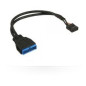 Microconnect USB2TO315 câble USB 0,15 m Noir