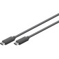 Microconnect USB3.2CC0.5 câble USB 0,5 m USB 3.2 Gen 2 (3.1 Gen 2) USB B USB C Noir