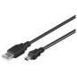 Microconnect USBAMB505 câble USB 0,5 m USB 2.0 USB A Mini-USB B Noir