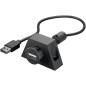 Microconnect USBAAF2B-MB câble USB 2 m USB 2.0 USB A Noir