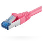 Microconnect 2m Cat6a S/FTP câble de réseau Rose S/FTP (S-STP)