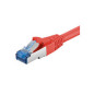 Microconnect CAT6A 1M câble de réseau Rouge S/FTP (S-STP)