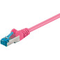 Microconnect SFTP6A015PI câble de réseau Rose 1,5 m Cat6a S/FTP (S-STP)