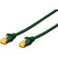 Microconnect SFTP6A005GBOOTED câble de réseau Vert 0,5 m Cat6a S/FTP (S-STP)