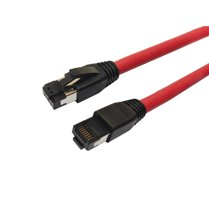 Microconnect MC-SFTP8010R câble de réseau Rouge 10 m Cat8.1 S/FTP (S-STP)