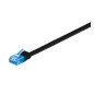 Microconnect V-UTP6A05S-FLAT câble de réseau Noir 5 m Cat6a U/UTP (UTP)