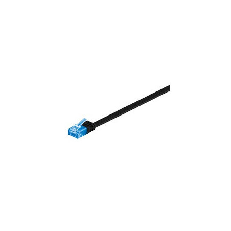 Microconnect V-UTP6A03S-FLAT câble de réseau Noir 3 m Cat6a U/UTP (UTP)