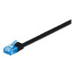 Microconnect V-UTP6A01S-FLAT câble de réseau Noir 1 m Cat6a U/UTP (UTP)