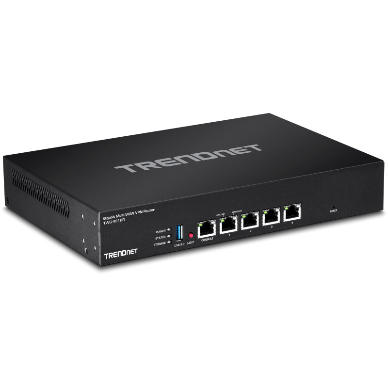 Trendnet TWG-431BR Routeur connecté Noir