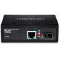 Trendnet TI-PF11SFP convertisseur de support réseau 2000 Mbit/s 0,56 nm Noir