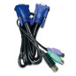 PLANET KVM-KC1-1.8 câble kvm Noir, Bleu 1,8 m