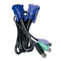 PLANET KVM-KC1-5 câble kvm Noir, Bleu 5 m