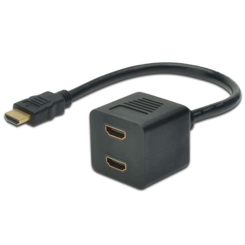 Microconnect MONJK8 câble HDMI 0,2 m HDMI Type A (Standard) 2 x HDMI Type A (Standard) Noir