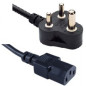 Microconnect PE010418INDIA câble électrique Noir Prise d'alimentation type D Coupleur C13