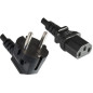 Microconnect PE010418KOREA câble électrique Noir 1,8 m CEE7/4 Coupleur C13