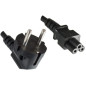 Microconnect PE010818KOREA câble électrique Noir 1,8 m CEE7/4 Coupleur C5