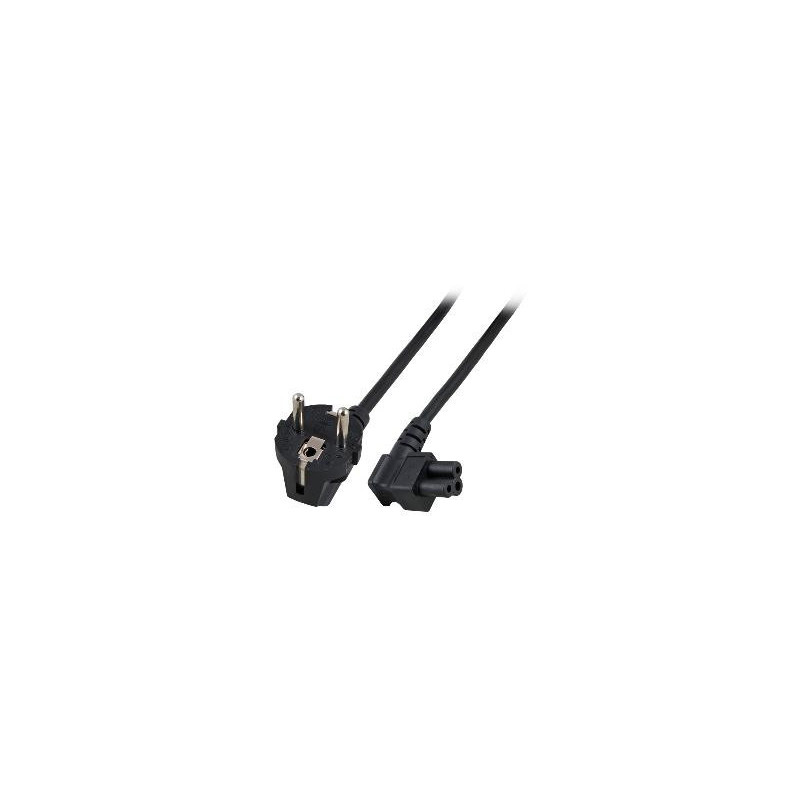 Microconnect PE010830A câble électrique Noir 3 m Coupleur C5 CEE7/7