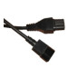 Microconnect PE011400 câble électrique Noir 2,5 m Coupleur C14 Coupleur C15