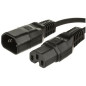 Microconnect PE011410 câble électrique Noir 1 m Coupleur C14 Coupleur C15