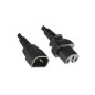 Microconnect PE011420HT câble électrique Noir 2 m Coupleur C14 Coupleur C15