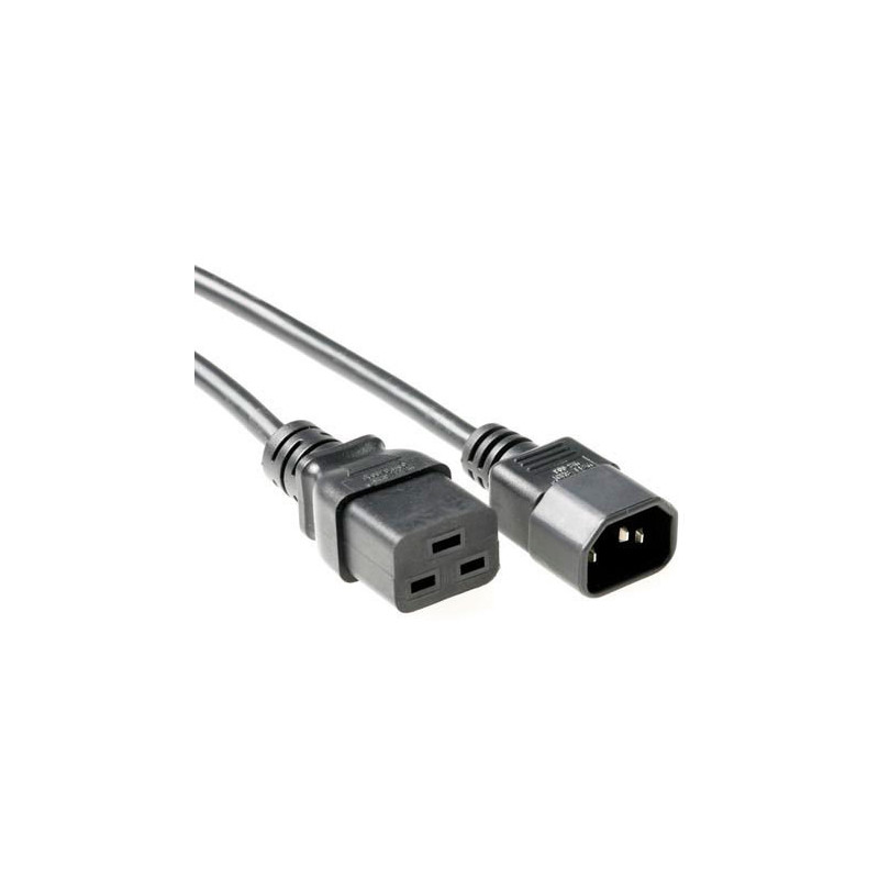 Microconnect PE0191405 câble électrique Noir 0,5 m Coupleur C19 Coupleur C14