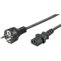 Microconnect PE020410 câble électrique Noir 1 m CEE7/7 Coupleur C13