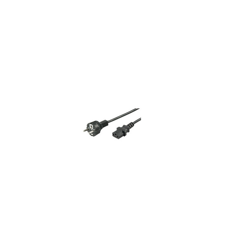 Microconnect PE020418 câble électrique Noir 1,8 m CEE7/7 Coupleur C13