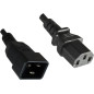 Microconnect PE030605 câble électrique Noir 0,5 m Coupleur C13 Coupleur C20