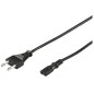 Microconnect PE030705 câble électrique Noir 0,5 m CEE7/16 Coupleur C7