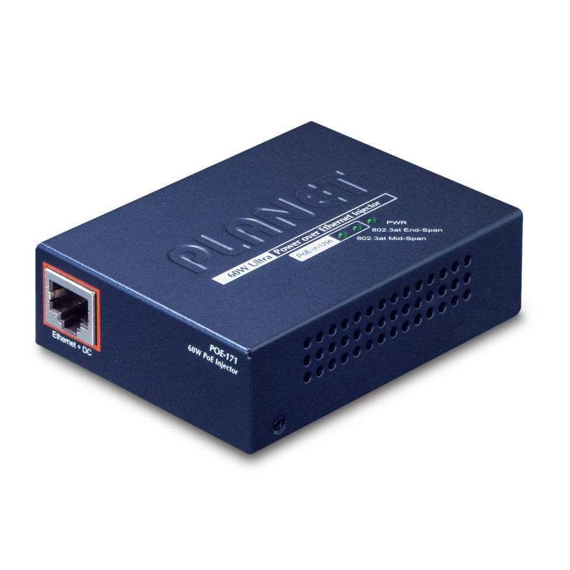 PLANET POE-171 commutateur réseau Gigabit Ethernet (10/100/1000) Connexion Ethernet, supportant l'alimentation via ce port