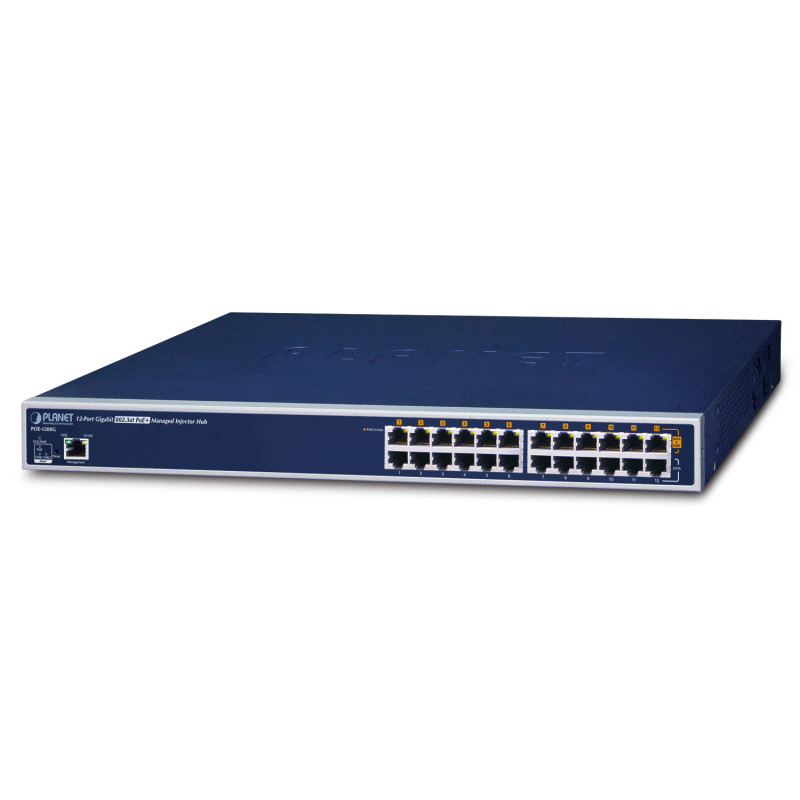 PLANET POE1200G commutateur réseau Géré Gigabit Ethernet (10/100/1000) Connexion Ethernet, supportant l'alimentation via ce
