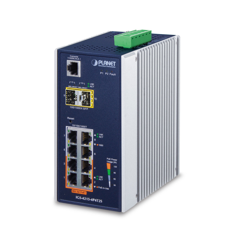 PLANET IGS-4215-4P4T2S commutateur réseau Géré L2/L4 Gigabit Ethernet (10/100/1000) Connexion Ethernet, supportant
