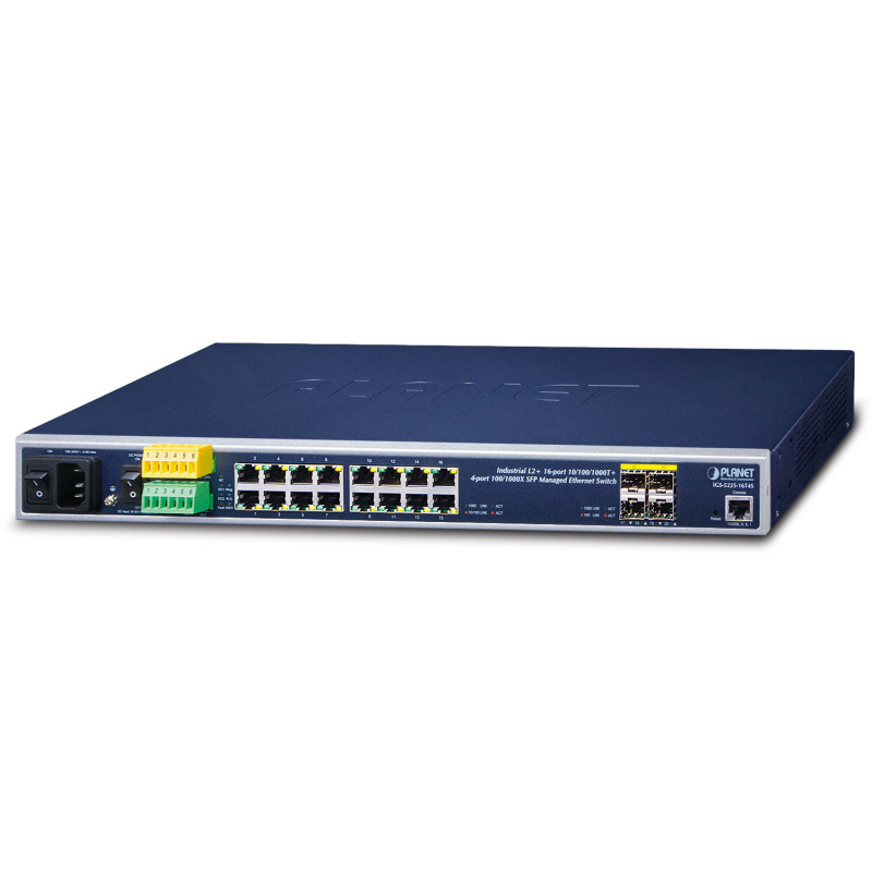 PLANET IGS-5225-16T4S commutateur réseau Géré L2+ Gigabit Ethernet (10/100/1000) 1U Bleu