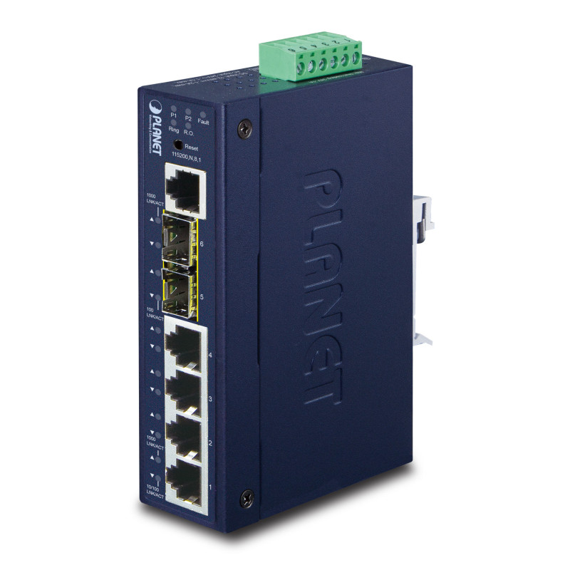 PLANET IGS-5225-4T2S commutateur réseau Géré L2+ Gigabit Ethernet (10/100/1000) Bleu