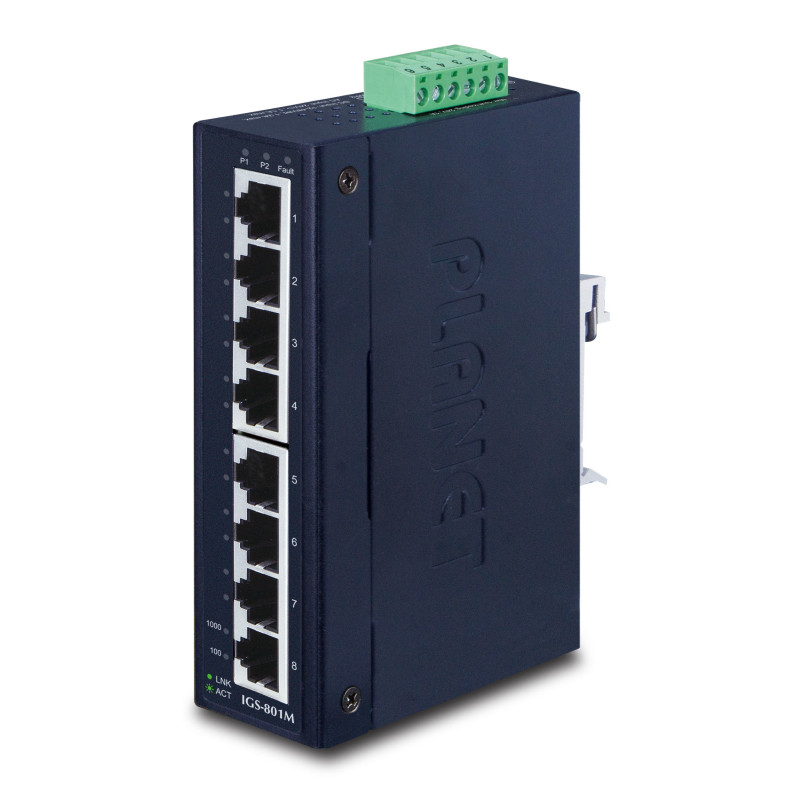 PLANET IGS-801M commutateur réseau Géré L2/L4 Gigabit Ethernet (10/100/1000) 1U Bleu