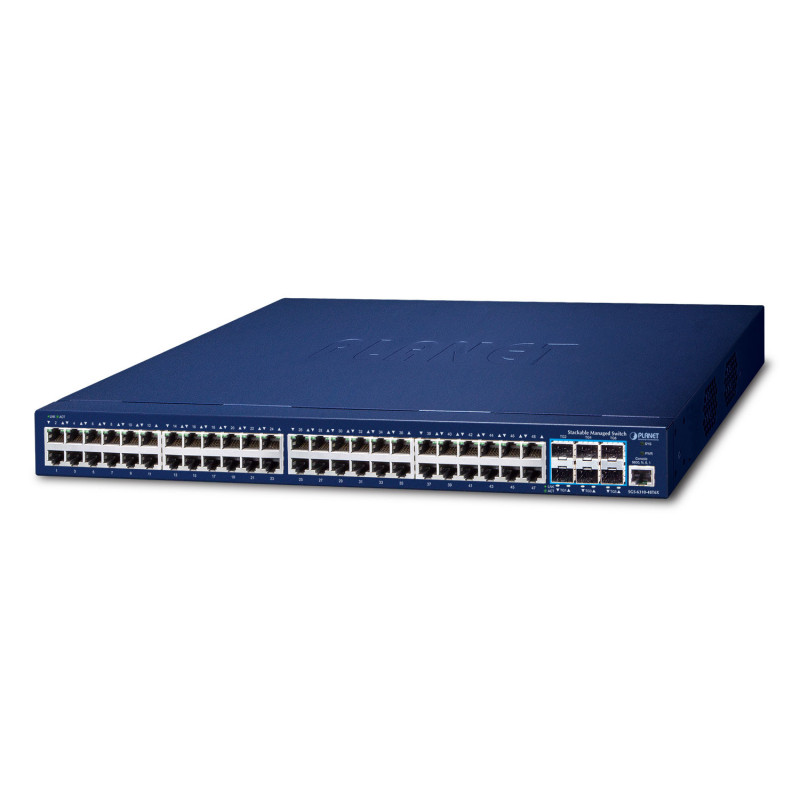 PLANET SGS-6310-48T6X commutateur réseau Géré L3 Gigabit Ethernet (10/100/1000) 1U Bleu