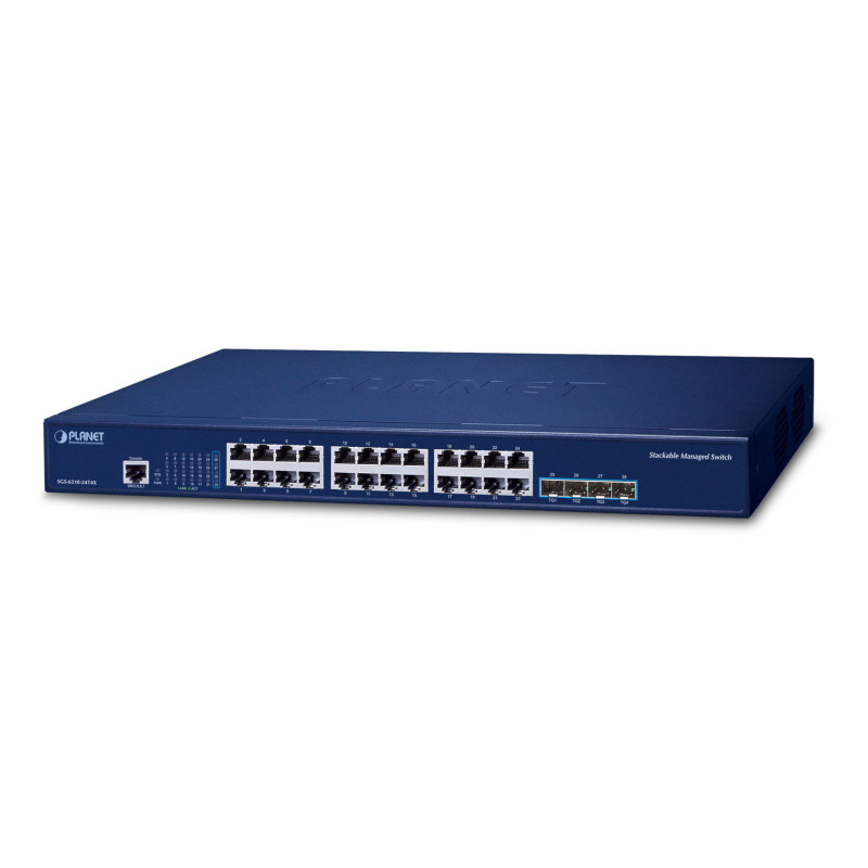 PLANET Layer 3 24-Port 10/100/1000T Géré L3 Gigabit Ethernet (10/100/1000) 1U Bleu