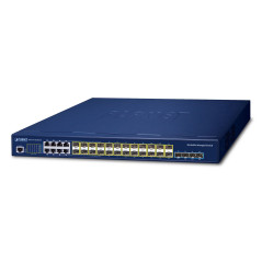 PLANET Layer 3 16-Port 100/1000X SFP Géré L3 10G Ethernet (100/1000/10000) 1U Bleu