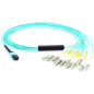 Microconnect FIB995002 câble de fibre optique 2 m 12x LC MPO OM4 Turquoise