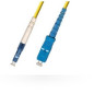 Microconnect 1m, LC/UPC - SC/UPC câble de fibre optique Jaune