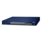 PLANET IPv4/IPv6, 24-Port Géré L2/L4 Gigabit Ethernet (10/100/1000) 1U Bleu
