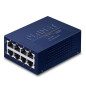 PLANET UPOE-400 commutateur réseau Fast Ethernet (10/100) Connexion Ethernet, supportant l'alimentation via ce port (PoE) Bleu